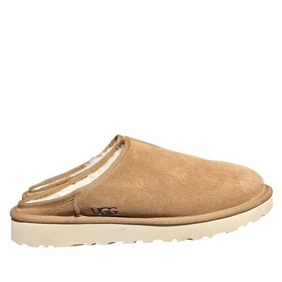UGG Classic Slip-On Mens 10 Chestnut Suede Sheepskin Slippers Shoes 1129290 - Picture 1 of 10